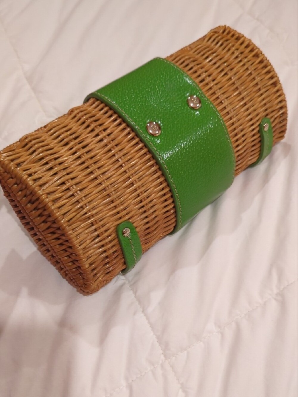 Kate Spade Woven Straw Clutch - Picture 5 of 8